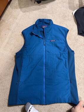 Patagonia Men's XL Nano-Air Light Hybrid Vest Balkan Blue